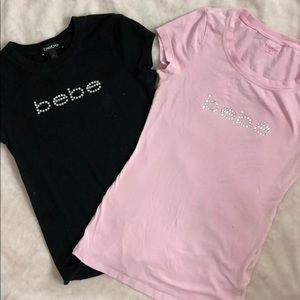2 BÉBÉ shirts XS